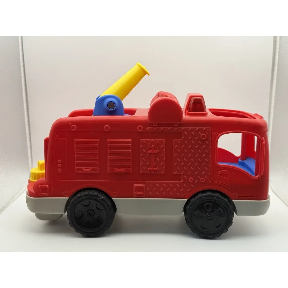 Fisher Price Little People Musical Red Fire Truck Working Lights & Sound